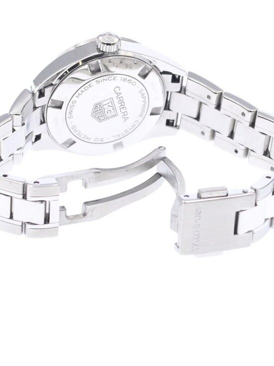 TAG HEUER Carrera WV1414 Date Black Dial Quartz Ladies Watch_940009 main image 5